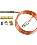 Bakers Pride T46 thermocouple, 72-inch copper lead with brass fittings and mounting hardware