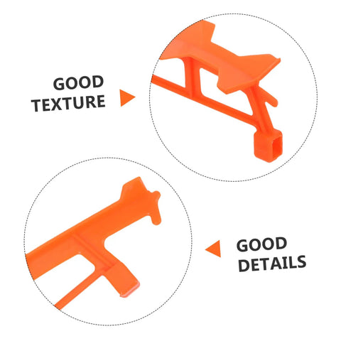 Close-up of 5 Piece Glider Plane Bracket Kit with rubber band power showing good texture and details, DIY aircraft builds.