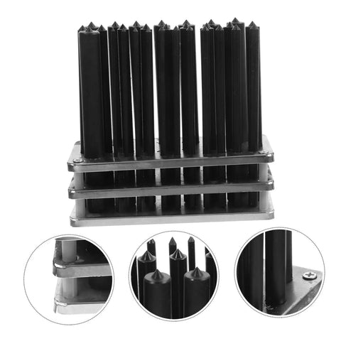 Heavy Duty Cylindrical Punch Kit With Transfer Punch Set For Machinists And Metal Fabrication Durable Steel Tools, front view