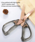 All Purpose Kitchen Scissors And Shears For Meat And Poultry, Stainless Steel With Acrylic Handle, Comfort Grip, Heavy Duty Utility Kitchen Scissors For Everyday Cooking And Prep Work, 3.7in blades, rose-gold
