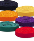 6 Pack Tinikling Aerobic Cords With 1 Inch Elastic Bands For Rhythm Fitness Hook And Loop Fasteners Colorful Group Dance Drills