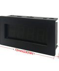 Side view of Green LED Tachometer RPM Speed Meter With Hall Proximity Sensor Magnet NPN For Lathe CNC Mower Conveyor Belt 5 To 9999 RPM DC 8 To 15V 0.56 Inch Display, showing dimensions of 72mm width, 36mm height, and 16mm depth.