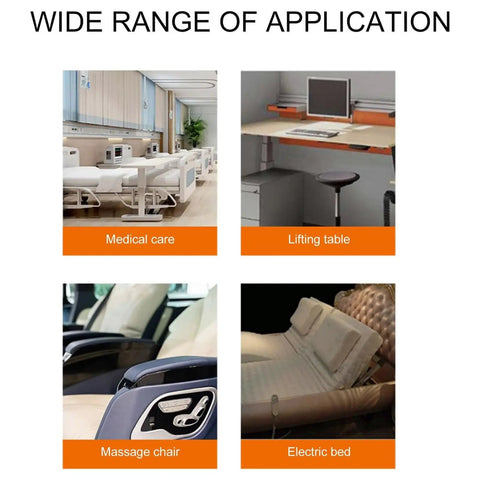 Wide range of application for Smooth Operator Telescopic Linear Electric Actuator 24V in medical care, lifting table, and furniture.