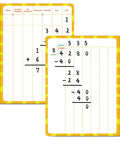 12 Pack Double Sided Whiteboards 9x12 Inches For Math Practice Long Division Dry Erase Lapboards Multi Digit Computation Educational Tool