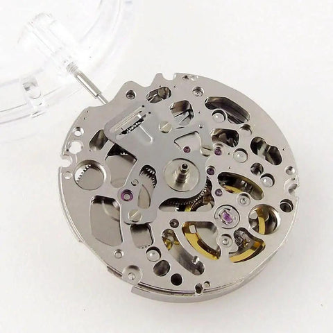 Skeleton Dial Automatic Mechanical Watch Movement With 3 Hands for NH70 NH70A, 21600 BPH, ultra slim and durable.
