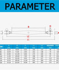 Heavy Duty M20 316 Stainless Steel Turnbuckle Cable Wire Rope Tensioner tightener size dimensions diagram with parameters