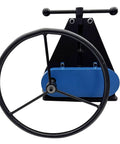Dinenovate Tr-50 Manual Pipe Bender 1.5 Inch Tubing Roller front view featuring large anti-slip handwheel for easy bending.
