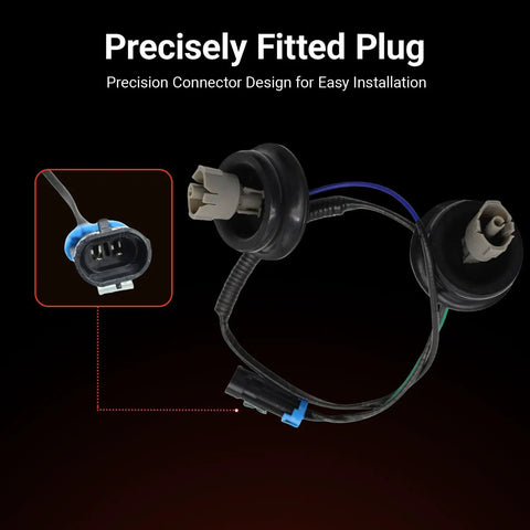 Knock Sensor Kit With Wiring Harness For GM 4.8L 5.3L 6.0L V8 Motors Direct Replacement For 1999-2007 GM Trucks And SUVs Like Silverado Suburban Tahoe Avalanche Sierra Yukon Escalade Hummer plug connector