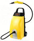 Heavy Duty 3000W Industrial Steam Cleaner With 3.5L Tank And Safety Lock Design, yellow portable cleaner with hose for deep cleaning.