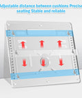 Premium 8mm Thick Acrylic Router Table Insert Plate For Woodworking with adjustable fittings and measurement markings.