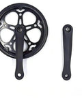 Durable Bike Crank Arm Set With Square Taper Spindle 170mm Arm Length And 52 Tooth Chainring Beefed Up Lightweight Forged Aluminum Alloy