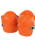 Ultraflex Non-Skid Kneepads With Flexible Design, orange plastic protective gear for construction, gardening, and DIY