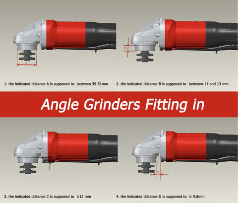 Surface Grinding Dust Shroud For 115mm To 125mm Angle Grinders, Heavy Duty Shield Fits Bosch Makita Ryobi DeWalt Milwaukee And More fitting guide
