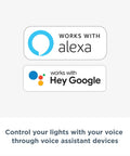 Smart Dimmer Switch For Your Smart Home System, Level Up Your Lighting With Easy Dimming, Works With Alexa Google logos