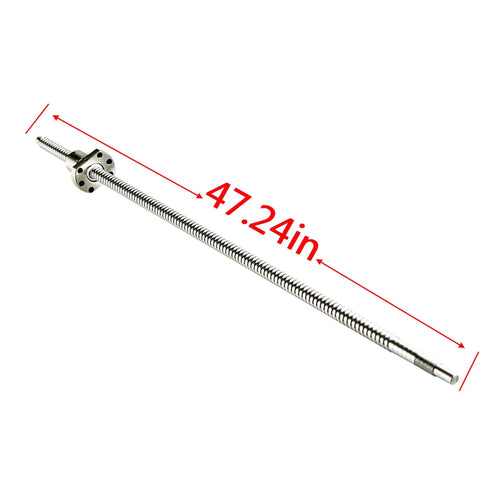 SFU1605 1200mm Ball Screw Assembly With RM1605 End Machined BK/BF12 And DSG16H Nut Housing A Solid Workhorse For CNC Machines And 3D Printers Heavy Duty Precision Low Friction Quiet Long-Lasting Performance, 47.24in