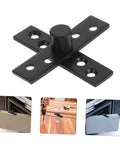 Hidden Pivot Hinges 2 Pack Stainless Steel Concealed Door Hardware For Secret Doors And Cabinets 360 Degree Rotation guide