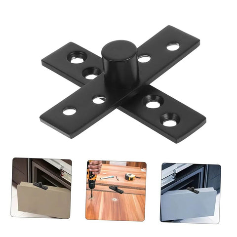 Hidden Pivot Hinges 2 Pack Stainless Steel Concealed Door Hardware For Secret Doors And Cabinets 360 Degree Rotation guide