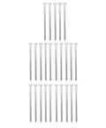 Pro Grade Self Tapping Wood Hex Lag Screws M8 X 150Mm, A2-70 Stainless Steel, Half Thread Design arranged in multiple rows.