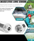 DC 24V 4-20mA Water Level Transmitter Plug-In Type Level Sensor for 0 to 5 M Range Anti-Bending Probe with 6 M Cable and Applications