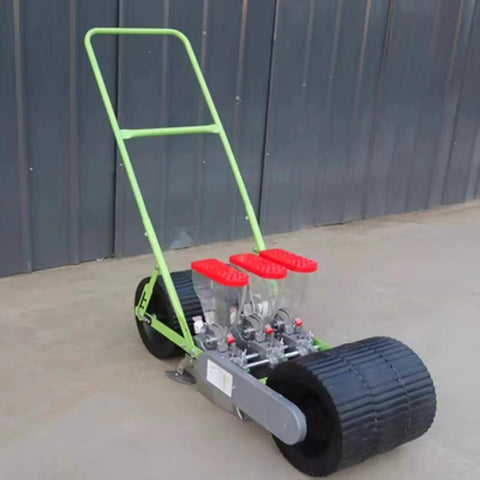 Garden Seed Spreader Manual Seeder Handheld Planter For Peanut Corn Beans Seeds Easy To Use Garden Farm Tool Three Row Spreader