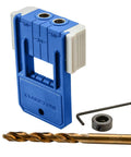 3/8 Inch Doweling Jig Kit With Drill Bit And Stop Collar, Dual Edge Stops For Easy Alignment, DIY Friendly Dowel Joining Jig
