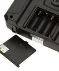 Battery compartment of Flysky FS i6 AFHDS 2A 2.4GHz 6 Channel Radio Transmitter with open cover, showing slots for 4 AA batteries