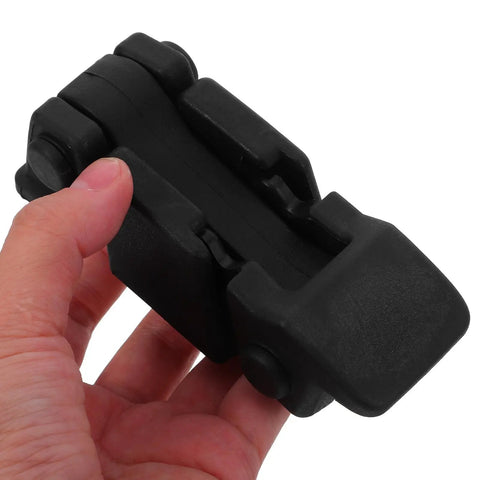 Heavy Duty Rubber Toggle Latch M6 And M8 Black Cabinet Catch For Truck Toolbox With Vibrations Buffer Quick Install Buckle Replacement, side view