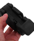 Heavy Duty Rubber Toggle Latch Buckle For Cabinet And Motorcycle Trunk, M6 And M8 Size Fits Perfectly durable black clasp held in hand.