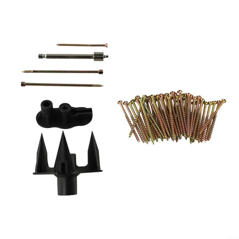 Floor Squeak Fix Kit for Hardwood and Carpeted Floors, Joist Fastening System with Durable Screws and Plastic Alignment Fixtures