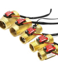 Water Flow Sensor Flow Meter For Home Plumbing Brass Body Liquid Flow Rate Sensor With Digital Monitoring Detector YF B7