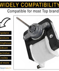 Refrigerator Evaporator Fan Motor For Frigidaire Kenmore Fridges Replaces AP4700070 5304445861 241537301 120V 60Hz 135A