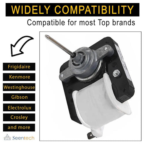 Refrigerator Evaporator Fan Motor For Frigidaire Kenmore Fridges Replaces AP4700070 5304445861 241537301 120V 60Hz 135A