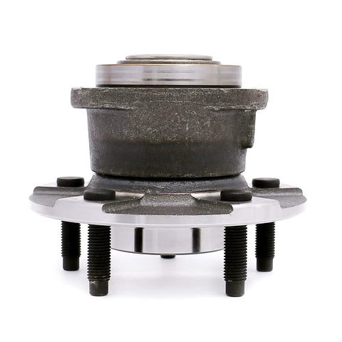 Front view of Rear Wheel Bearing Hub Assembly Fits 2002 To 2007 Saturn Vue Non-ABS, 2005 Chevy Equinox Non-ABS, 2006 Pontiac Torrent Non-ABS