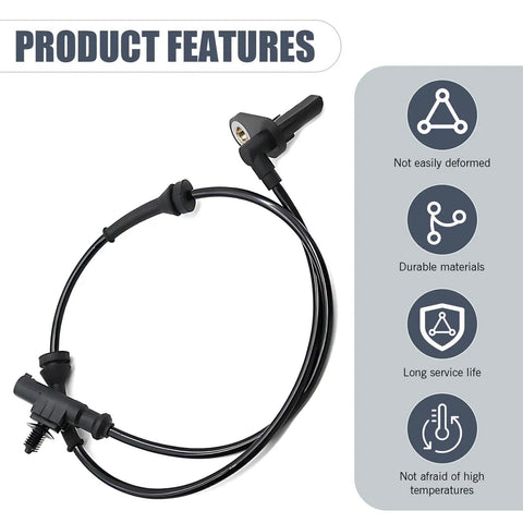 Rear Left And Right ABS Wheel Speed Sensor Direct Replacement For Anti Lock Brake System No Fuss Plug And Play For Heyue Models OEM Part 3630050U2010 Black Durable High Temp Resistant Build For Longevity And Reliable ABS Readings