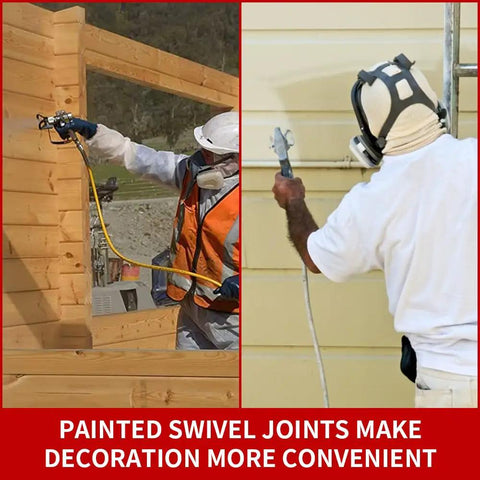 2 Pack 7/8 Inch Thread Swivel Joint For Airless Paint Sprayer Guns, 360 Degree Rotation, Stainless Steel, Beefy Build, Built Tough, 235486 Thread Compatible, Heavy Duty Spray Gun Connector on paint sprayer