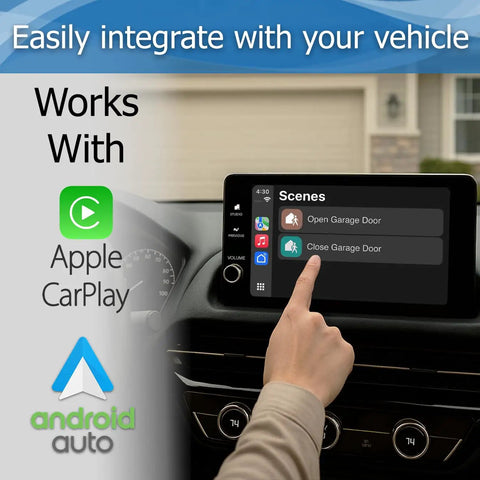 Smart Garage Door Opener With Universal WiFi Remote Compatible With Alexa, Google Home, iPhone, Siri, And Android, Includes Door Left Open Alerts And Security System Integration, Updated Model For Easy Phone Control