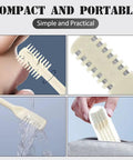 360 Degree Rotating Nose And Ear Groomer 2 In 1 Nasal Hair Cutter with Dual Stainless Steel Blades being cleaned and stored.