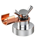 Rock Solid Magnetic Ground Clamp For Car SUV Truck Making Tack Welds And Cuttings Perfect Welding Support Tool With Copper Conductors in silver and copper finish.