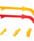 Two Piece Woodworking Safety Push Stick Set Yellow And Red Gripper Blocks For Carpentry Table Saw Router Jointer And Shaper Safe Material Handling And Precise Cuts