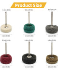 120 Piece Polishing Kit For Rotary Tool With One Eighth Inch Shank Universal Fit Buffing Wheels product size comparison