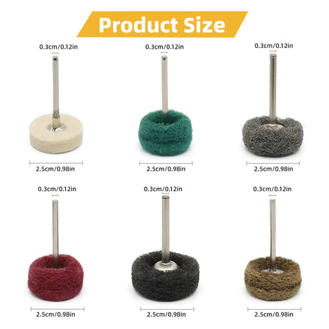 120 Piece Polishing Kit For Rotary Tool With One Eighth Inch Shank Universal Fit Buffing Wheels product size comparison
