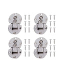 Four Pack Semi Circular Flip Hinges Hidden 90 Degree For Wooden Furniture And Wardrobes with screws