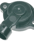 Throttle Position Sensor Replacement for Cars and Trucks Premium Aftermarket TPS That Keeps Your Engine Fuel and Ignition in Check for a Smooth Power Ride and Dependable Daily Driver Performance. black plastic TPS sensor with bolt holes