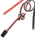 Close-up of wires for Brushless ESC 70A Waterproof With Built In BEC For RC Boats And Airships Aluminum Alloy Case Fast Throttle Response