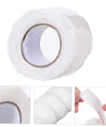 Pipe Waterproofing Tape For Leaks Repair Heavy Duty Sealant Tape For Outdoor Use DIY Pipe Fix Quick Leak Stop Weatherproof Self Adhering Repair Tape For Plumbing, white roll