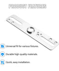 4 Inch Ceiling Light Mounting Bracket Kit - Universal Crossbar Hardware Set For Chandeliers And Wall Lights, 4-Pack Silver Steel Brackets With 3 Eighth Inch Lamp Pipes, Easy Install, Durable And Flexible Fit, silver steel crossbar bracket