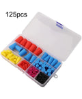 125pcs Solid Silicone Rubber Tapered Plugs Assortment Kit 125 Piece Heavy Duty Stopper Set For Painting Oiling And Hydraulic Impregnation Tasks That Hold Up To Heat And Wear Without Flaking Or Shrinking Out There, in case with assorted sizes
