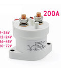 Heavy Hitter 200A DC Contactor Relay Switch For EV Charger Stations High Voltage Power Controller With Mini Breaker Protection, compact design.