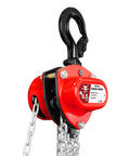 Half Ton Hand Chain Hoist For Garage And DIY Lifting, Compact Lightweight Manual Chain Block, 1100 Lbs Working Load with swivel hook