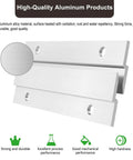 Close-up of the Beefy Heavy Duty Aluminum Z Hanger French Cleat Wall Mount Bracket Kit showing aluminum texture and interlocking clips.